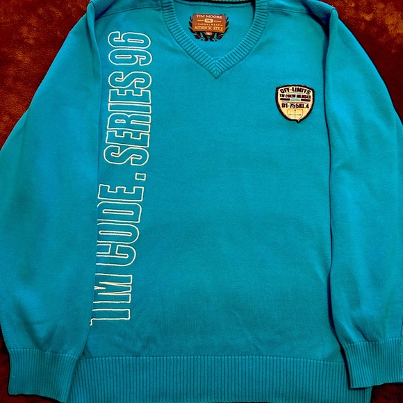 Tim Moore V-neck sweater pullover - Picture 4 of 5